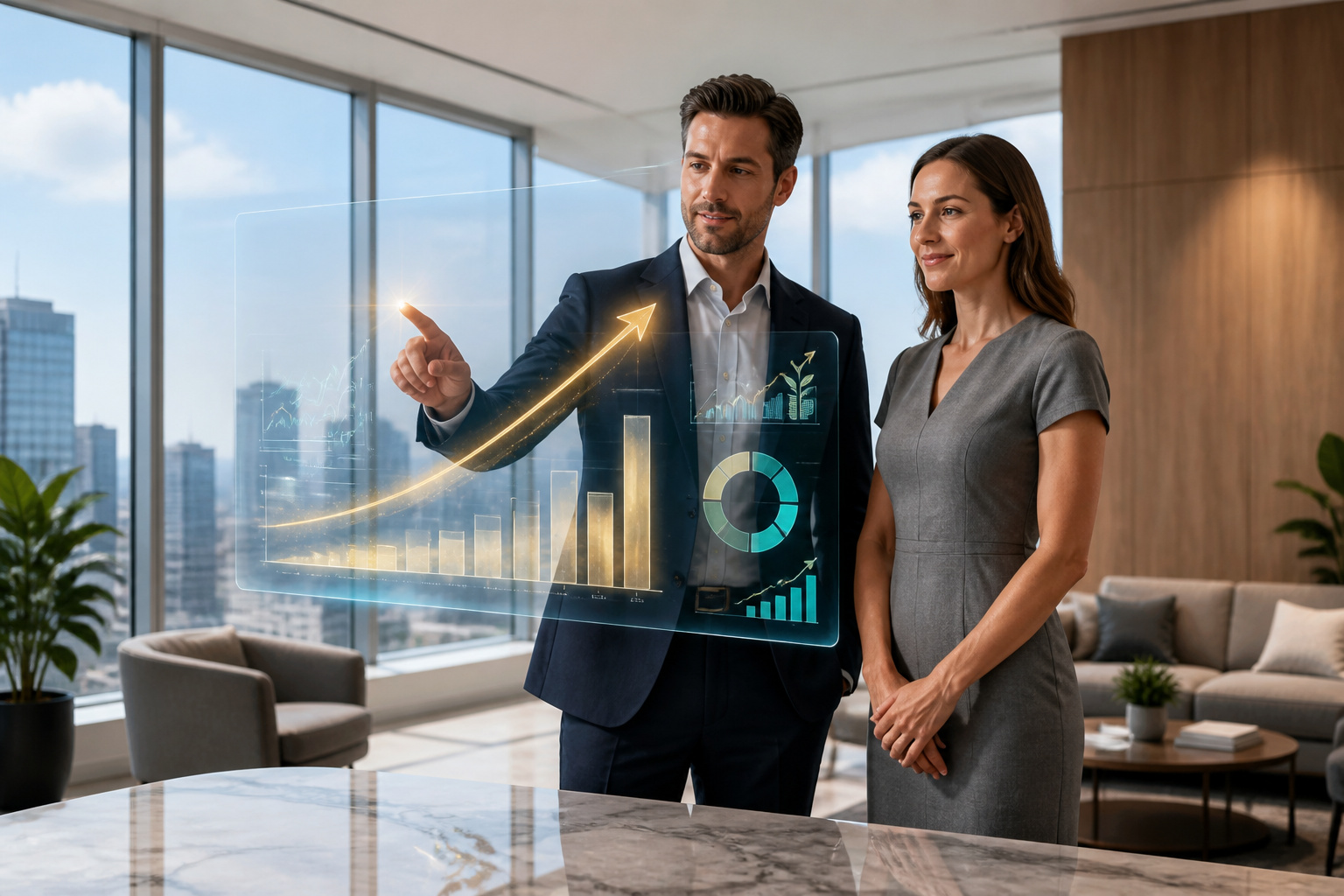 Optimisation financiere holographique