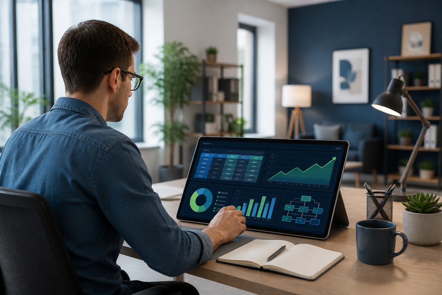 Analyse financiere sur tablette