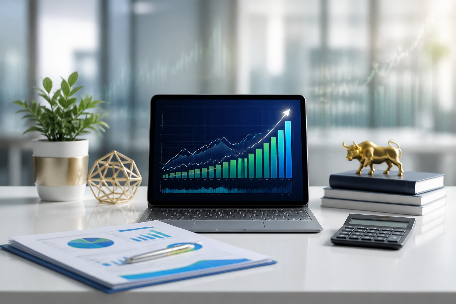 Tableau de bord financier moderne