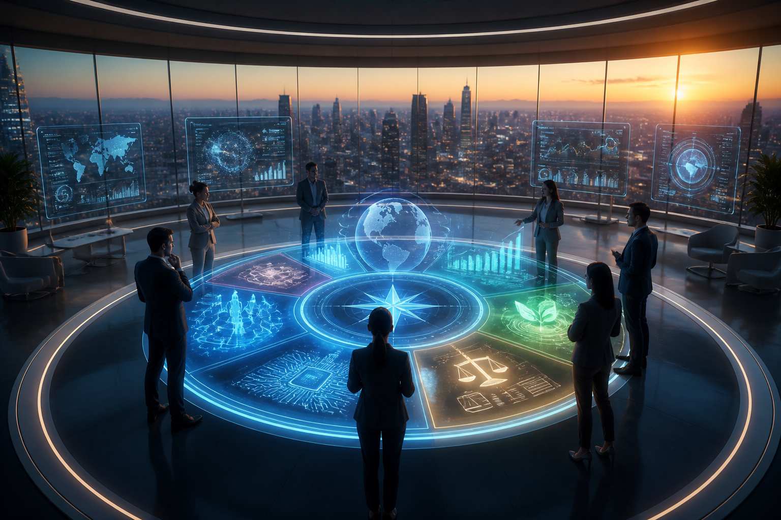 Interface strategique holographique