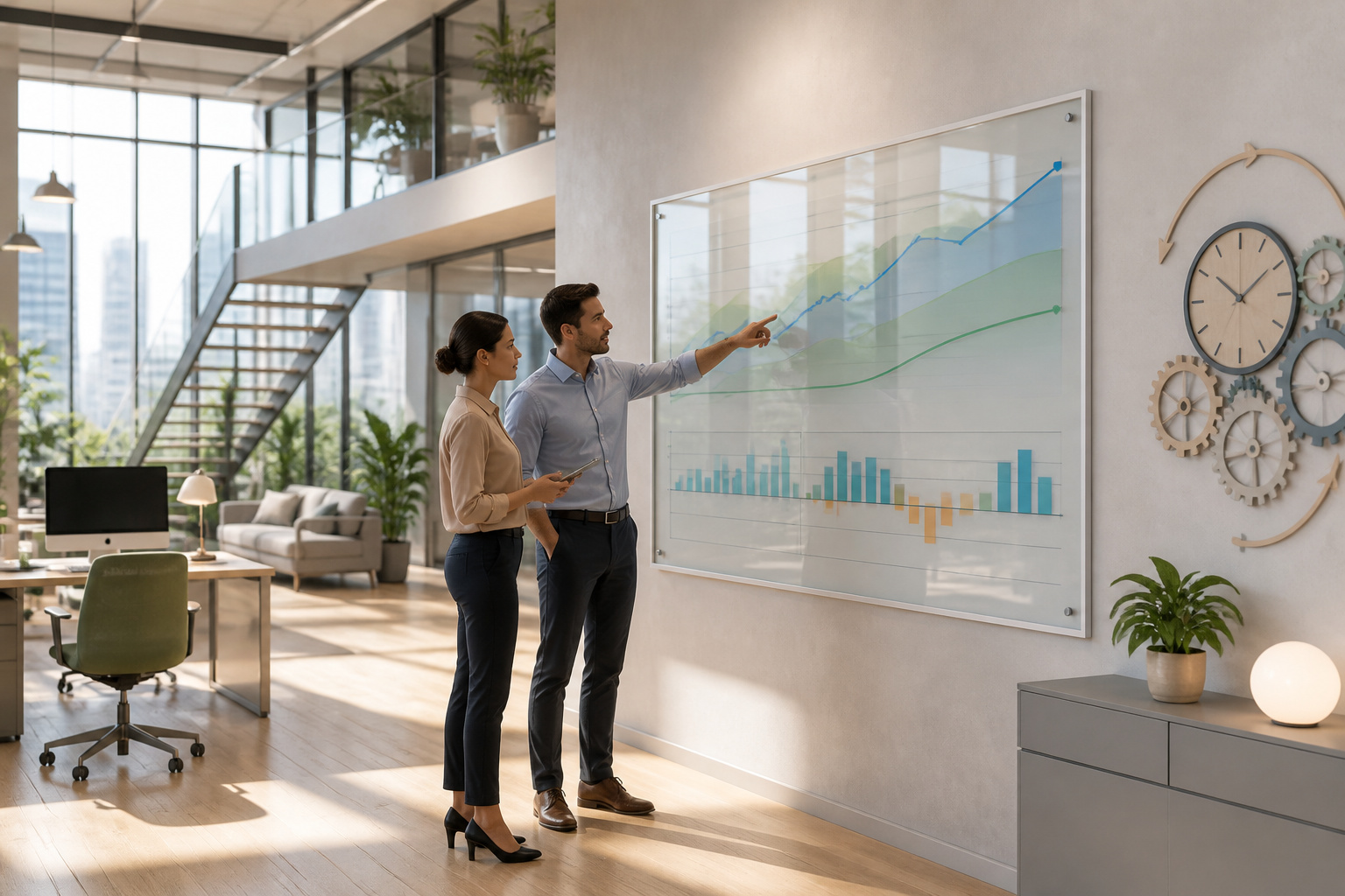 Collaboration et analyse de donnees en bureau moderne