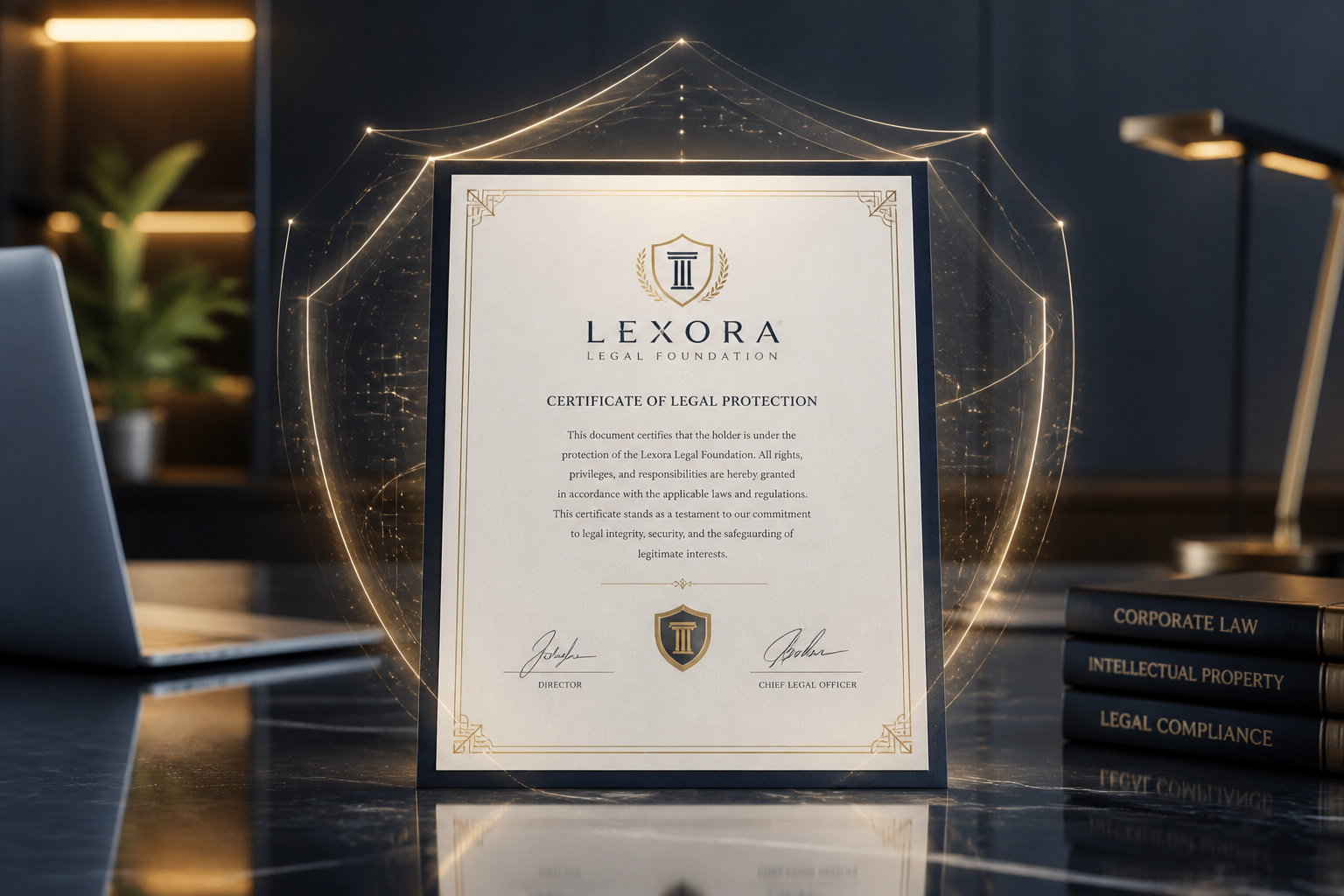 Certificat de protection juridique lexora